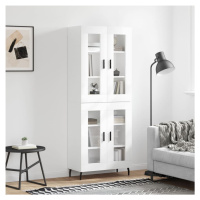 vidaXL Skříň highboard lesklá bílá 69,5 x 34 x 180 cm kompozitní dřevo