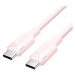 Vention USB 2.0 Type-C Male to Type-C Male 3A Cable 2M Pink Aluminum Alloy Type