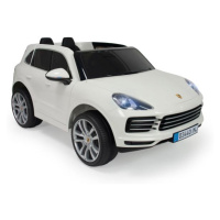 INJUSA 719 Dětské dvoumístné elektrické vozidlo PORSCHE CAYENNE S 12V R/C bílé