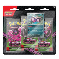 Pokémon tcg: scarlet & violet shrouded fable 3-pack blister booster (pecharunt)