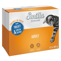 Smilla Adult kousky se zeleninou 12 x 85 g - pstruh a zelené fazolky