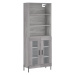 vidaXL Skříň highboard šedá sonoma 69,5 x 34 x 180 cm kompozitní dřevo