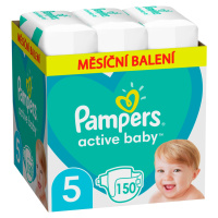 Pampers Active Baby vel. 5 Monthly Pack 11–16 kg dětské pleny 150 ks