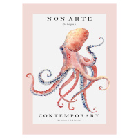 Ilustrace Non Arte Octopus, Rikke Londager Boisen, (30 x 40 cm)