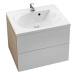 RAVAK Koupelnová skříňka pod umyvadlo SD 600 Rosa II capuccino/bílá