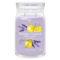 Yankee Candle vonná svíčka Signature ve skle velká Lemon Lavender, 567 g