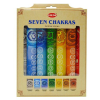 HEM Vonné tyčinky 7 Chakras Dárková sada, 7 × 20 ks