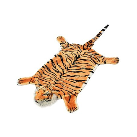 Plyšový koberec tygr 144 cm hnědý SHUMEE
