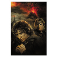 Umělecký tisk Pán prstenů - Sam a Frodo, 26.7 × 40 cm