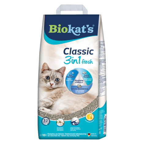 Biokat's Classic Fresh 3in1 Cotton Blossom - Výhodné balení: 2 x 10 l