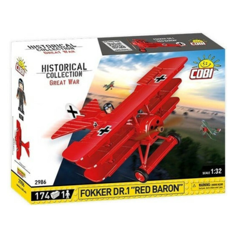 Cobi 2986 Fokker Dr. I Red Baron