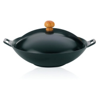 KELA Wok litinový 36 cm s příslušenstvím sada 5 ks KL-77943