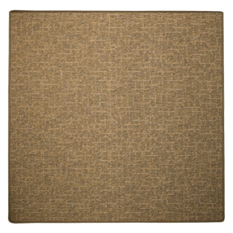 Vopi koberce Kusový koberec Alassio zlatohnědý čtverec - 120x120 cm