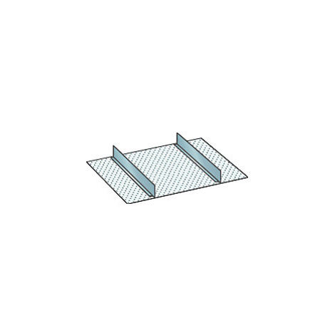 LISTA Souprava pro rozčlenění pro rozměry zásuvek 459 x 459 mm, hliník, 2 dělicí stěny, výška če