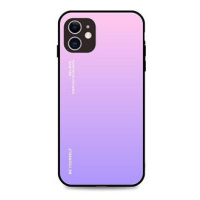 TopQ Kryt LUXURY iPhone 11 pevný duhový růžový 91301