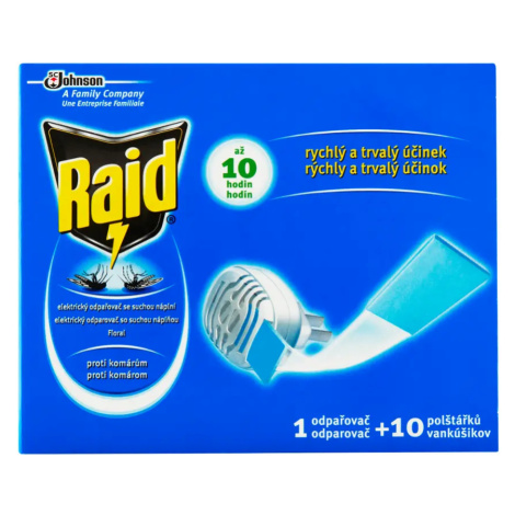Raid Elektrický odpařovač se suchou náplní Floral 10x 0,635 g