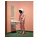 Obrazy na stěnu - Astronaut pri zrkadle Rozměr: 40x50 cm, Rámování: bez rámu a bez vypnutí plátn