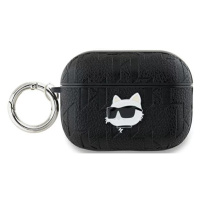 Pouzdro Karl Lagerfeld KLAP2PGCHPK AirPods Pro 2 (2022/2023) cover black Monogram Choupette Head