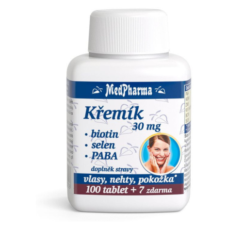 Medpharma Křemík 30 mg + Biotin + PABA 107 tablet