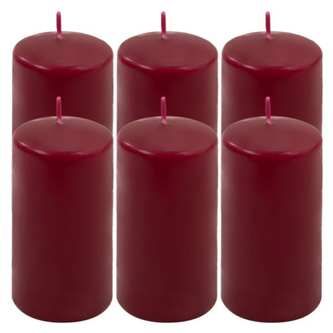 Vínová parafínová svíčka 11,5 cm, 30 h hoření, sada 6 ks