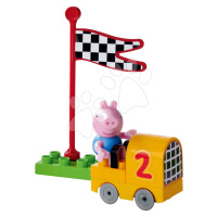 Stavebnice Peppa Pig Starter Set PlayBig Bloxx BIG s figurkou – s autíčkem od 1,5-5 let