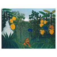Obrazová reprodukce The Repast of the Lion (Jungle Rainforest) - Henri Rousseau, (40 x 30 cm)