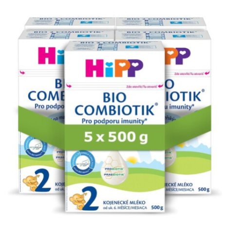 HiPP 2 Combiotik kojenecké mléko BIO 5x500g