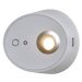 Carpyen LED nástěnné světlo Zoom, bodovka USB výstup, šedá