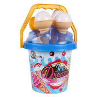 mamido  Sada bábovek zmrzlina s barevným kbelíkem