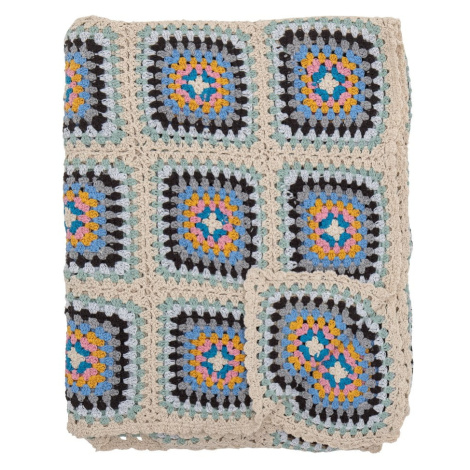 Pletená deka z recyklované bavlny 125x150 cm Gela – Bloomingville