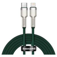 Kabel Baseus USB-C na Lightning 2 m (zelený)