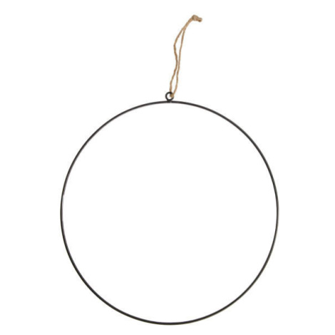 Kruh kovový závěsný černý 38cm Dijk