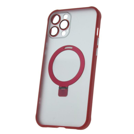 Silikonové TPU pouzdro Mag Ring pro Apple iPhone 12 Pro Max, červená