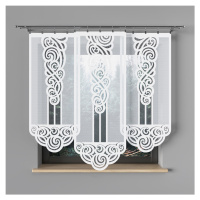 Panelová dekorační záclona na žabky EWA bílá, šířka 60 cm výška od 120 cm do 160 cm (cena za 1 k