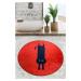 L'essentiel Koupelnový kobereček KITTY 80 cm červený