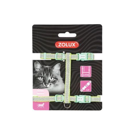 Postroj kočka SHINY nylon zelený Zolux