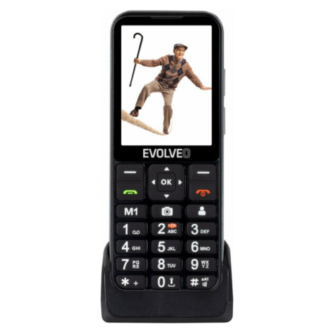 EVOLVEO EasyPhone LT s nabíjecím stojánkem černý Černá