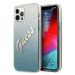 Guess GUHCP12MPCUGLSBL hard silikonové pouzdro iPhone 12 / 12 Pro 6,1" blue Glitter Gradient Scr