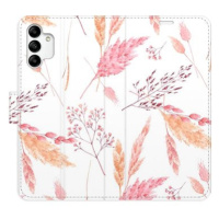 iSaprio flip pouzdro Ornamental Flowers pro Samsung Galaxy A04s