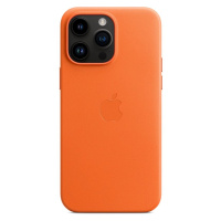Apple kožený kryt Leather Case MagSafe pro Apple iPhone 14 Plus, orange