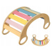 Houpačka Montessori Houpací Dřevěná Houpačka Pro Děti Barvy Coil