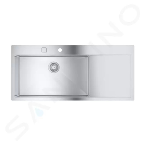 Grohe 31581SD1 - Dřez K1000 s automatickým odtokem, 116x52 cm, kartáčovaná nerez