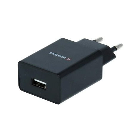 Swissten síťový adaptér Smart IC 1x USB 1A power + datový kabel USB / microUSB 1.2m černý