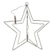 SVENSKA LIVING Vánoční dekorace s časovačem 50LED hvězda 40cm