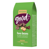 Dr. Max Protein Snack Fava Beans fazole v hořké čokoládě 80 g