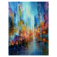 Ilustrace Big city, Annette Schmucker, 30 × 40 cm