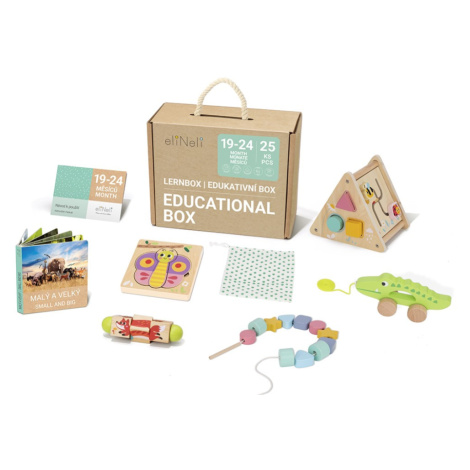 eliNeli Sada naučných hraček pro děti od 1,5 roku (19–⁠24 měsíců) - edukativní box (poškozená kr
