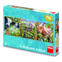 Puzzle Farma Panoramic 150 dílků - Dino