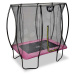Trampolína s ochrannou sítí Silhouette trampoline Pink Exit Toys 153*214 cm růžová