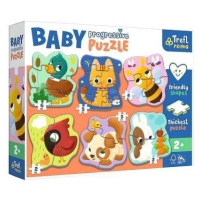 TREFL - Dětské progresivní puzzle - Zvířata
